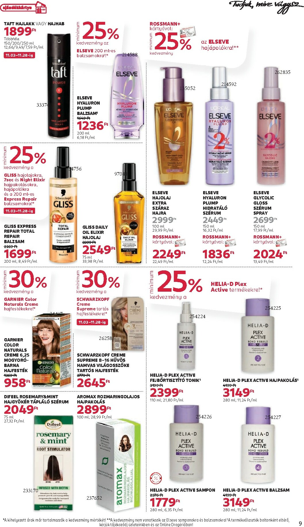 rossmann - Rossmann akciós újság, érvényes 11.03. - 11.14. - page: 9 rossmann - Rossmann akciós újság, érvényes 11.03. - 11.14. - page: 9