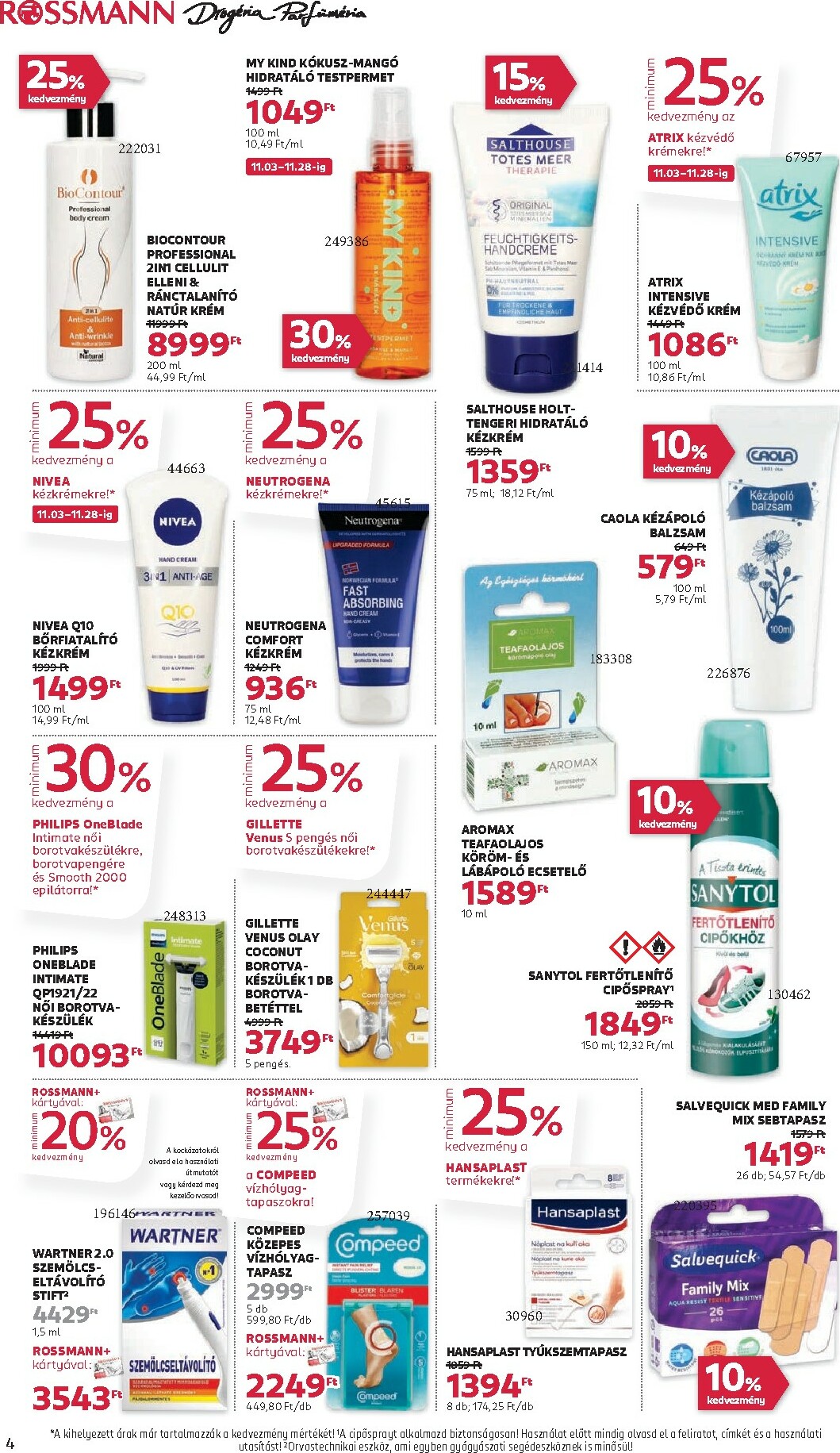 rossmann - Rossmann akciós újság, érvényes 11.03. - 11.14. - page: 4 rossmann - Rossmann akciós újság, érvényes 11.03. - 11.14. - page: 4