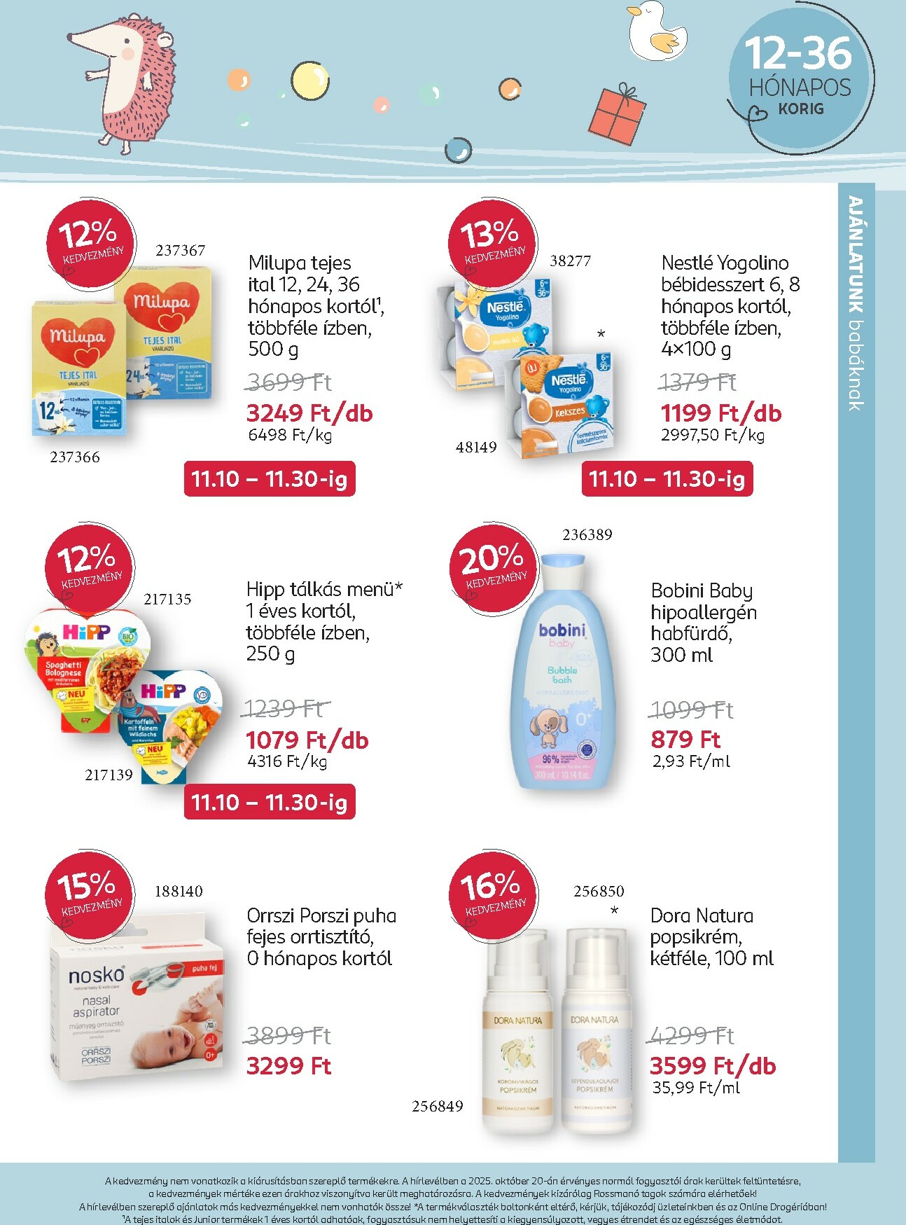 rossmann - Rossmann - Babaprogram akciós újság, érvényes 11.10. - 12.07. - page: 9