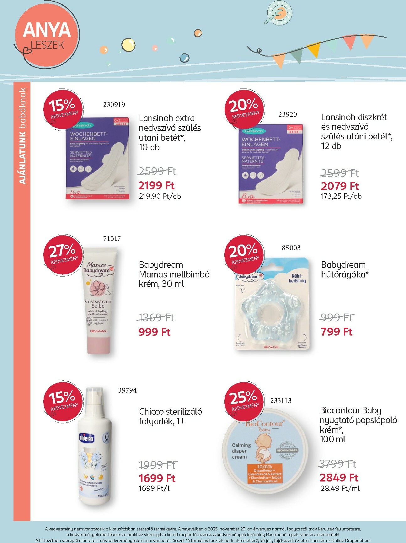 rossmann - Rossmann - Babaprogram akciós újság, érvényes 12.08. - 01.11. - page: 6