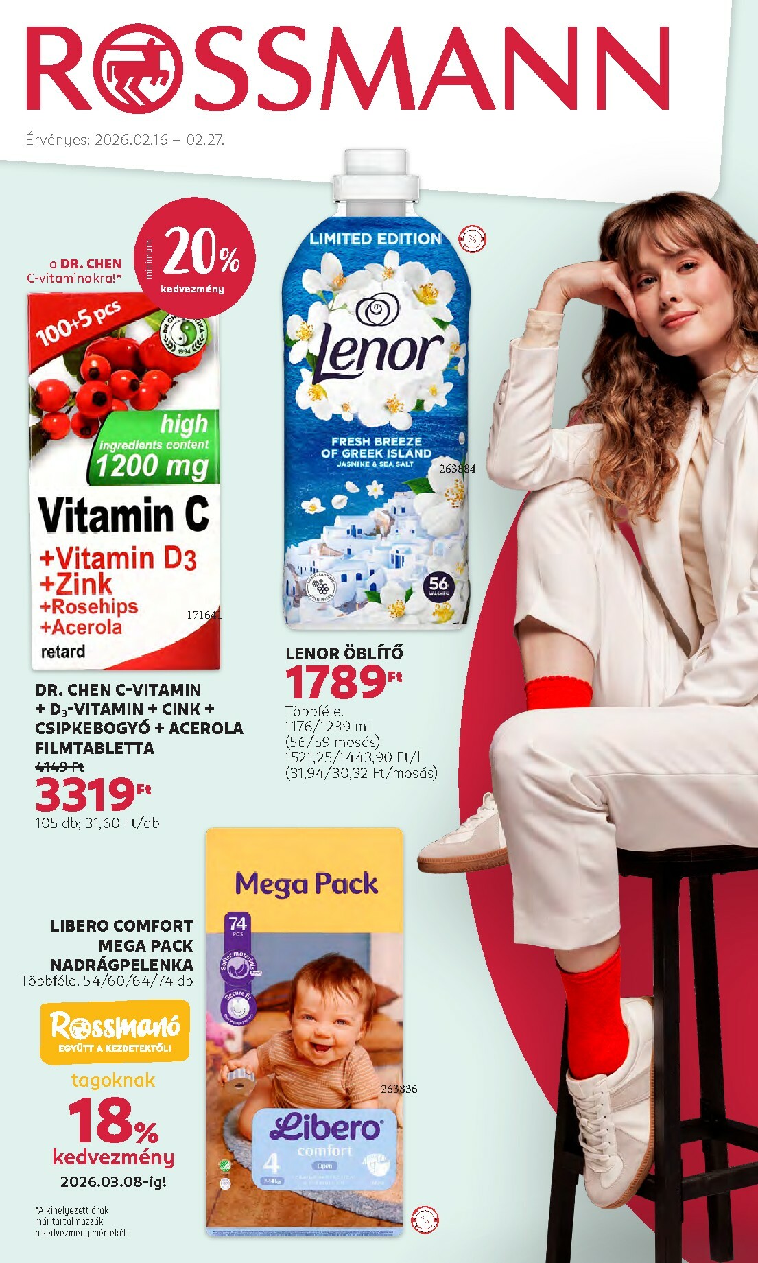 rossmann - Rossmann akciós újság, érvényes 2026.02.16. - 2026.02.27.