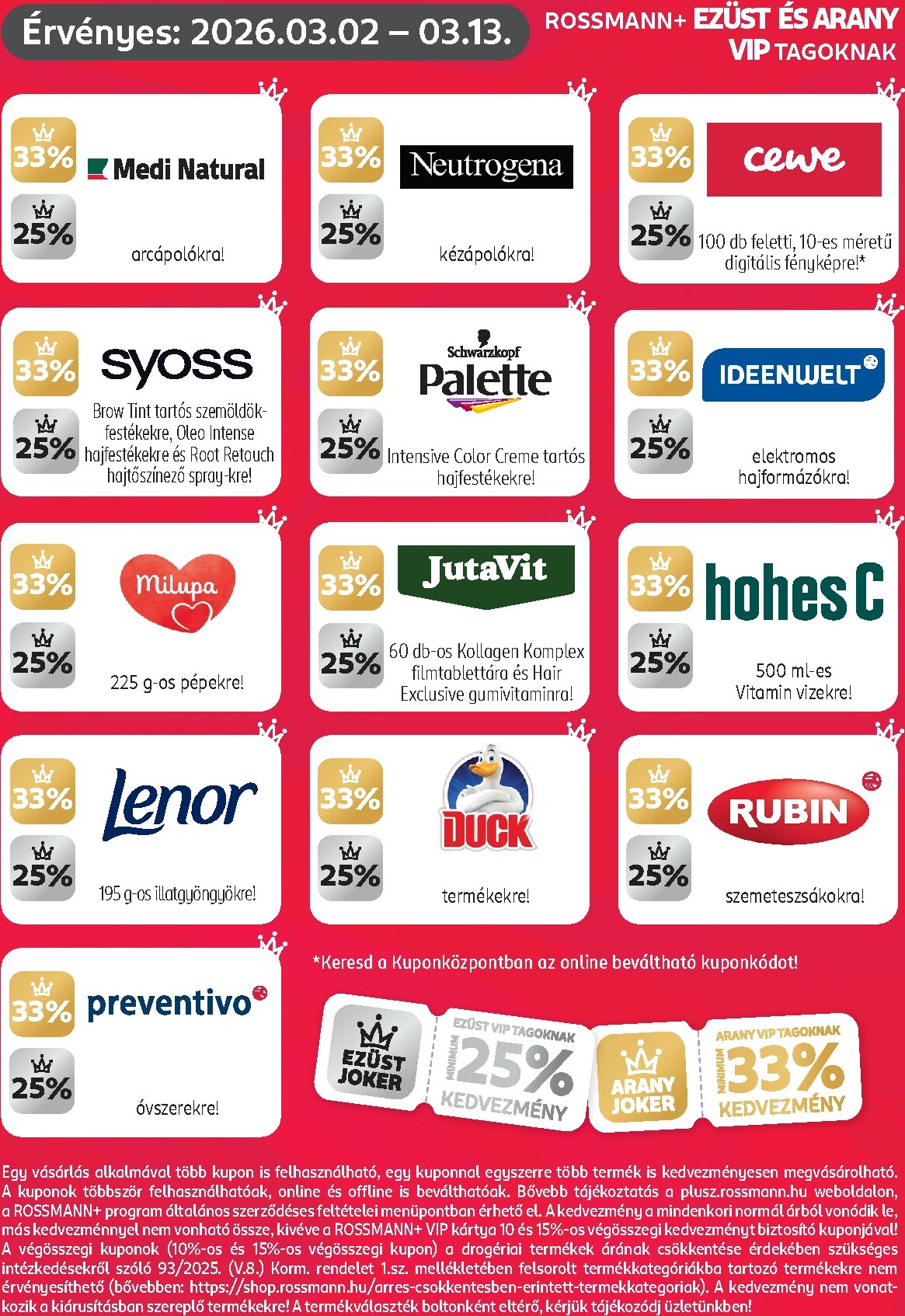 rossmann - Rossmann - Kuponjaid akciós újság, érvényes 2026.03.02. - 2026.03.13. - page: 3