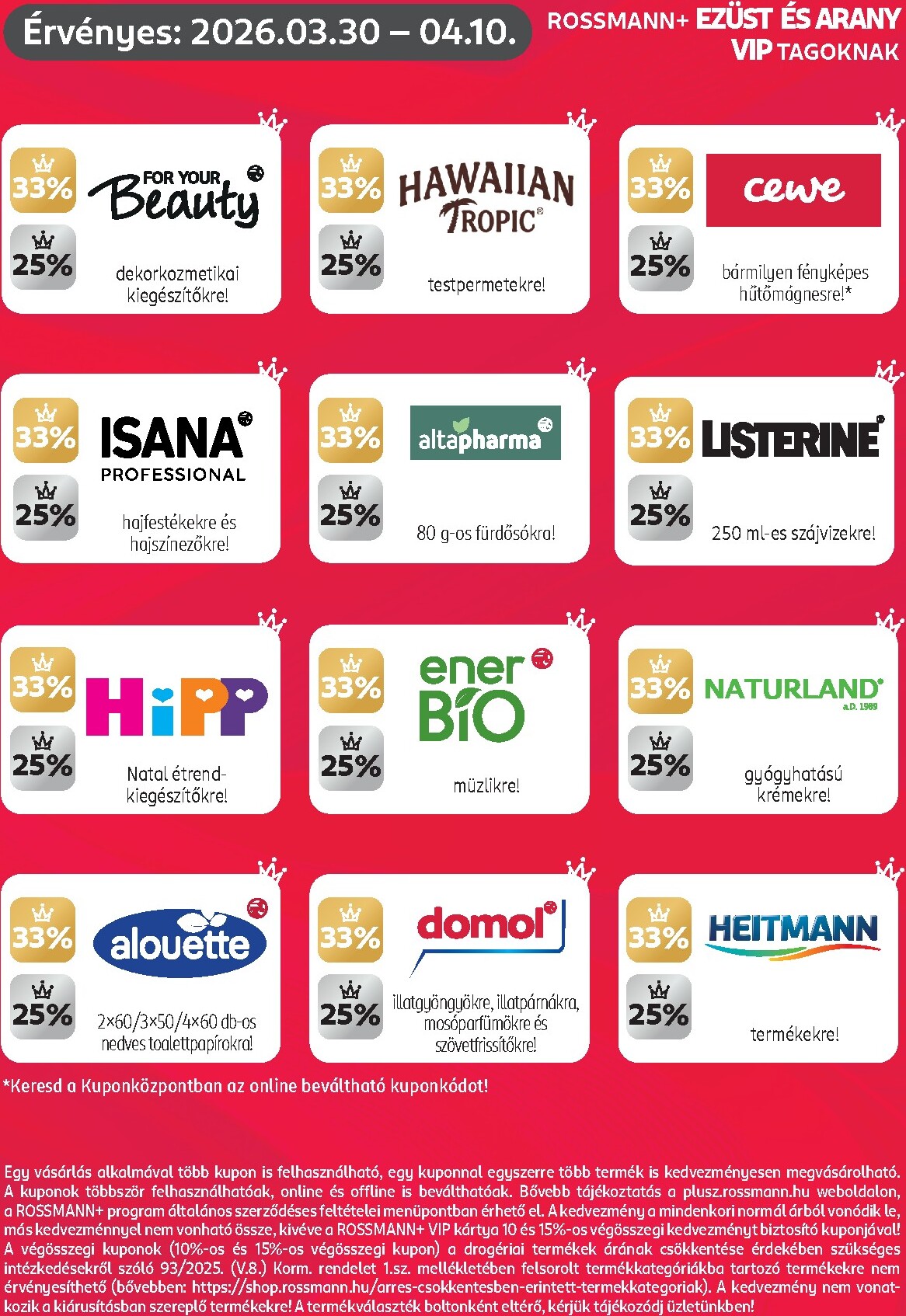 rossmann - Rossmann - Kuponjaid akciós újság, érvényes 2026.03.30. - 2026.04.10. - page: 3