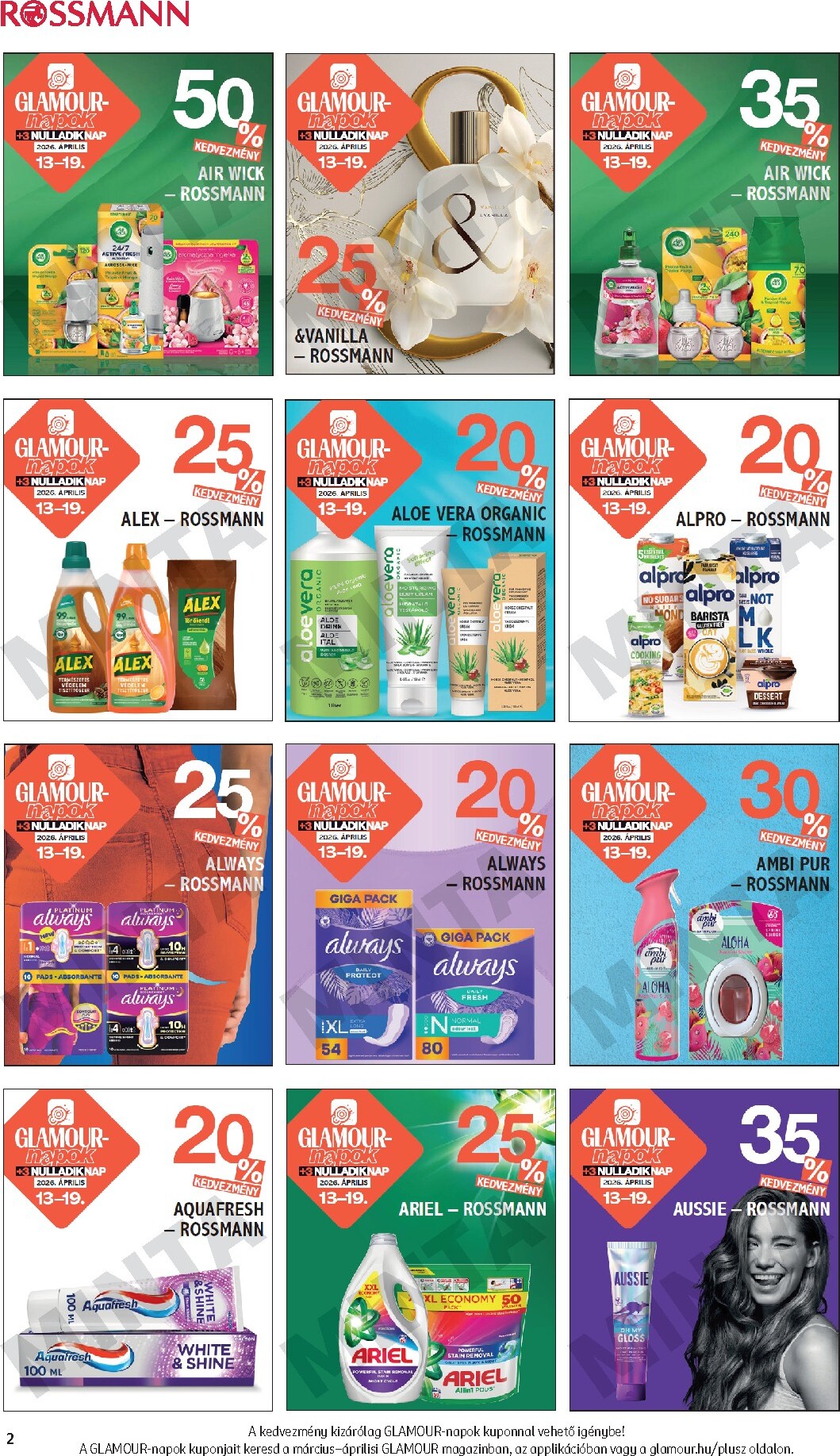 rossmann - Rossmann - Glamour-napok akciós újság, érvényes 2026.04.13. - 2026.04.19. - page: 2
