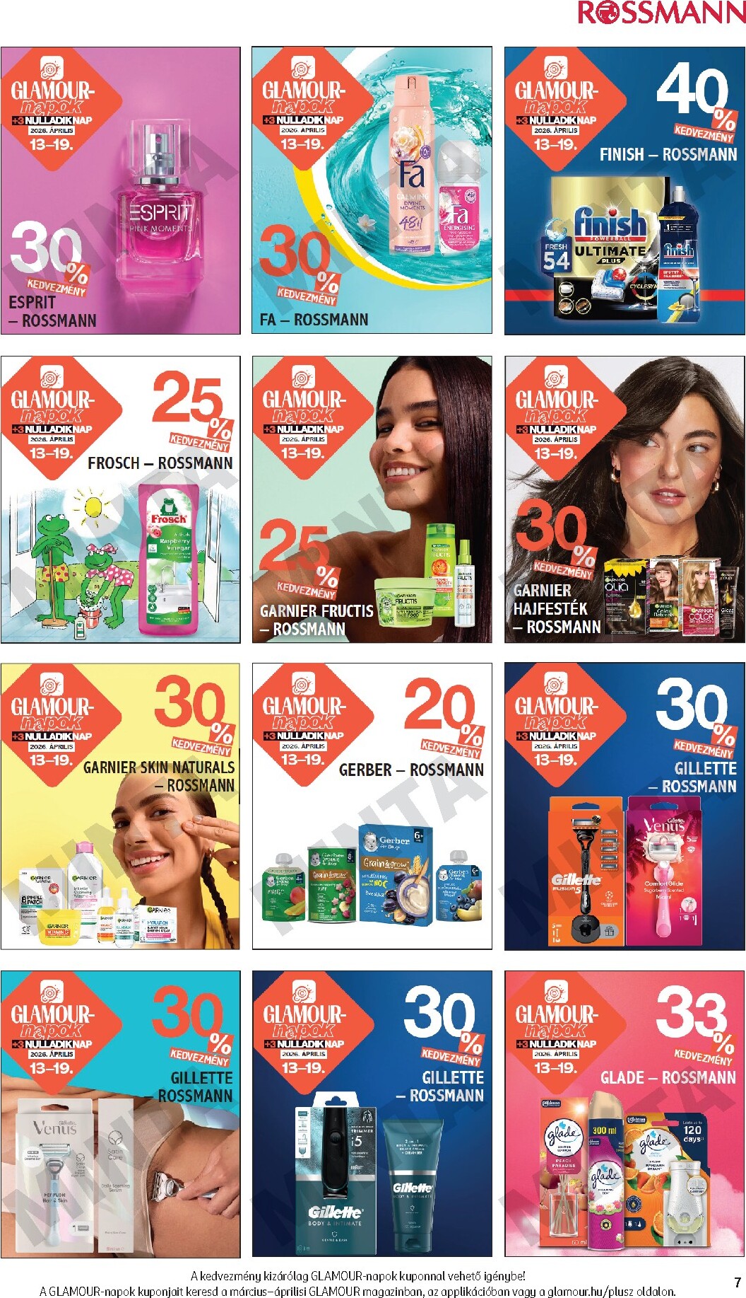 rossmann - Rossmann - Glamour-napok akciós újság, érvényes 2026.04.13. - 2026.04.19. - page: 7