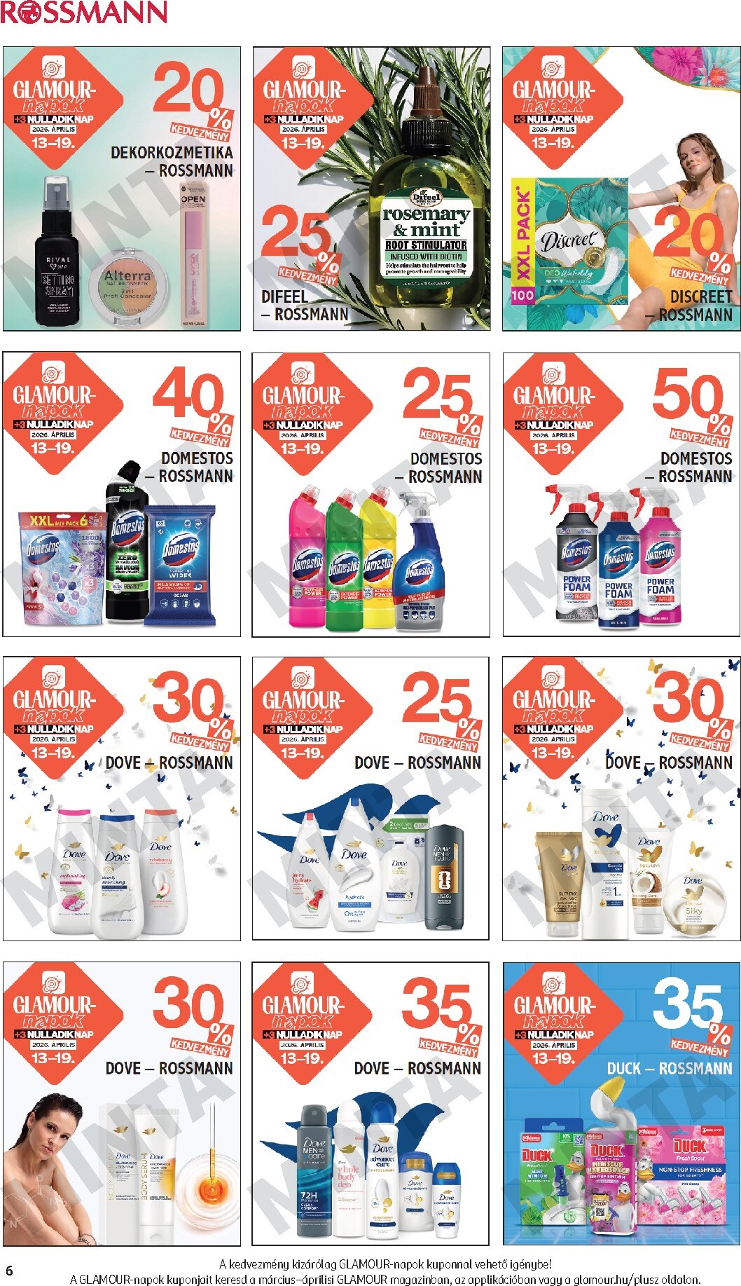 rossmann - Rossmann - Glamour-napok akciós újság, érvényes 2026.04.13. - 2026.04.19. - page: 6