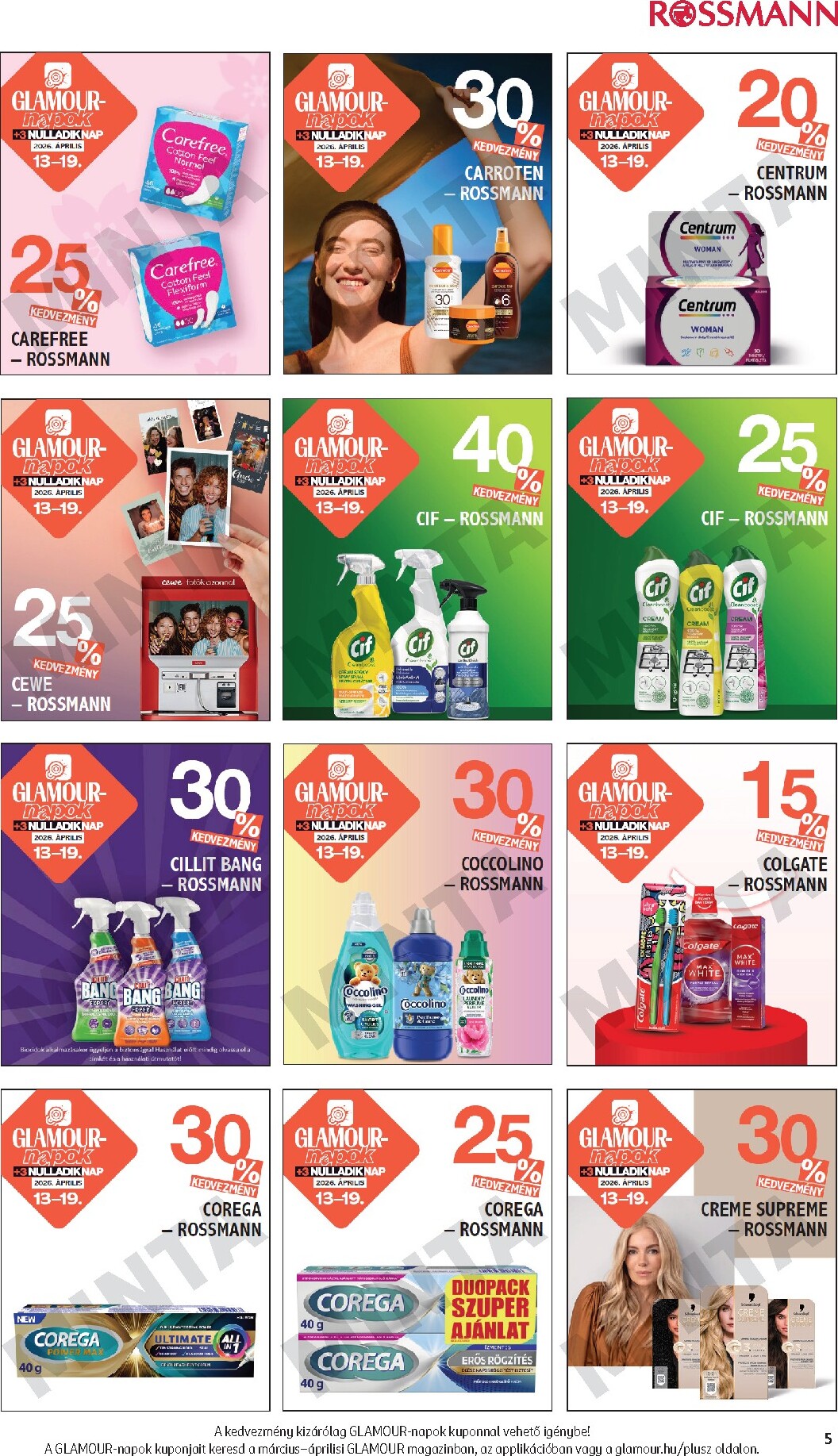 rossmann - Rossmann - Glamour-napok akciós újság, érvényes 2026.04.13. - 2026.04.19. - page: 5