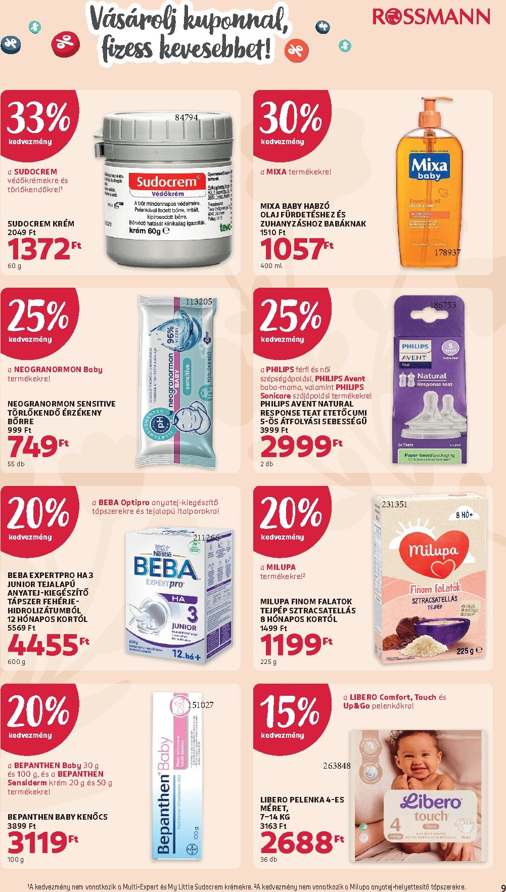rossmann - Aktuális Rossmann - Glamour-napok 2 szórólap érvényes hétfőtől 2026.04.13.-től vasárnaptól 2026.04.19.-ig - page: 9