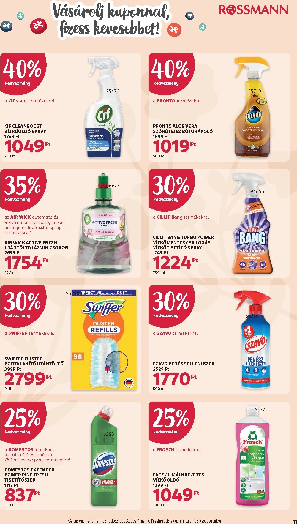 rossmann - Aktuális Rossmann - Glamour-napok 2 szórólap érvényes hétfőtől 2026.04.13.-től vasárnaptól 2026.04.19.-ig - page: 11