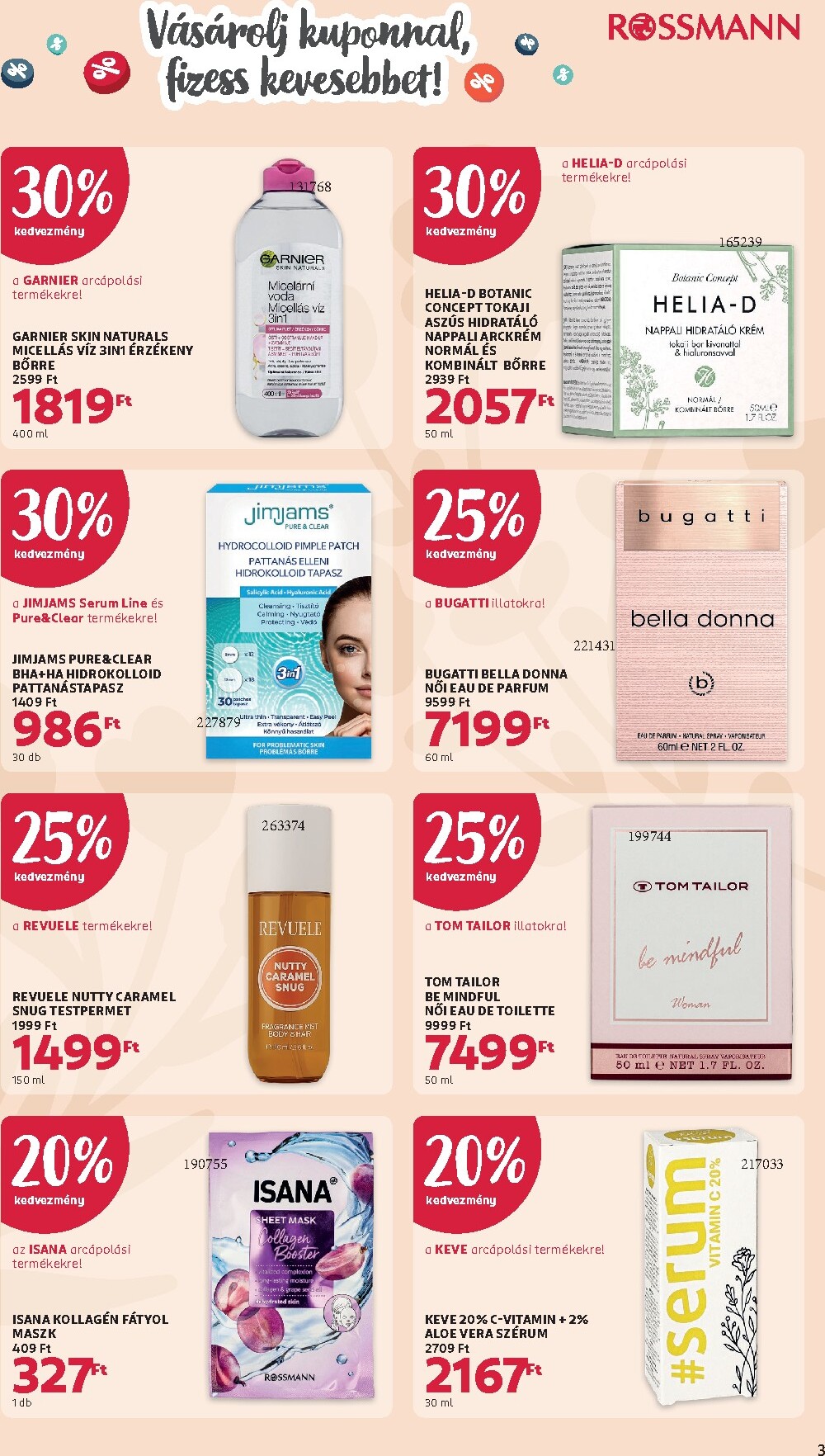 rossmann - Aktuális Rossmann - Glamour-napok 2 szórólap érvényes hétfőtől 2026.04.13.-től vasárnaptól 2026.04.19.-ig - page: 3