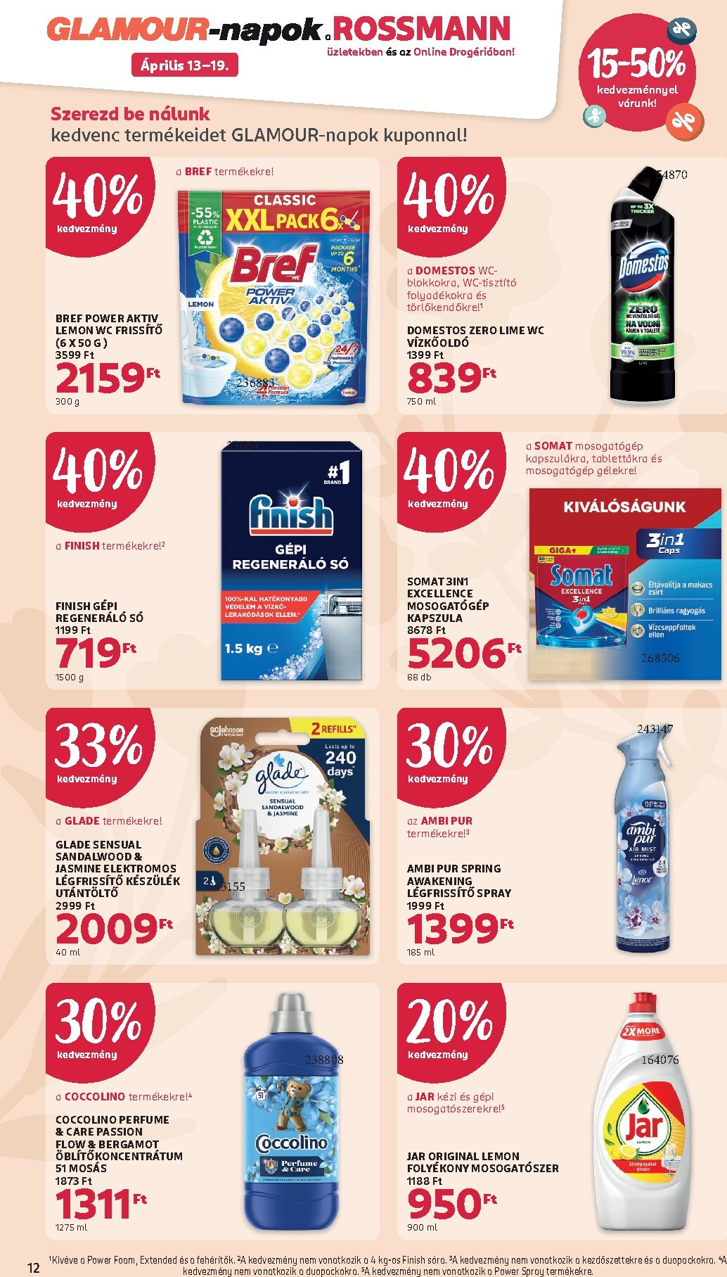 rossmann - Aktuális Rossmann - Glamour-napok 2 szórólap érvényes hétfőtől 2026.04.13.-től vasárnaptól 2026.04.19.-ig - page: 12