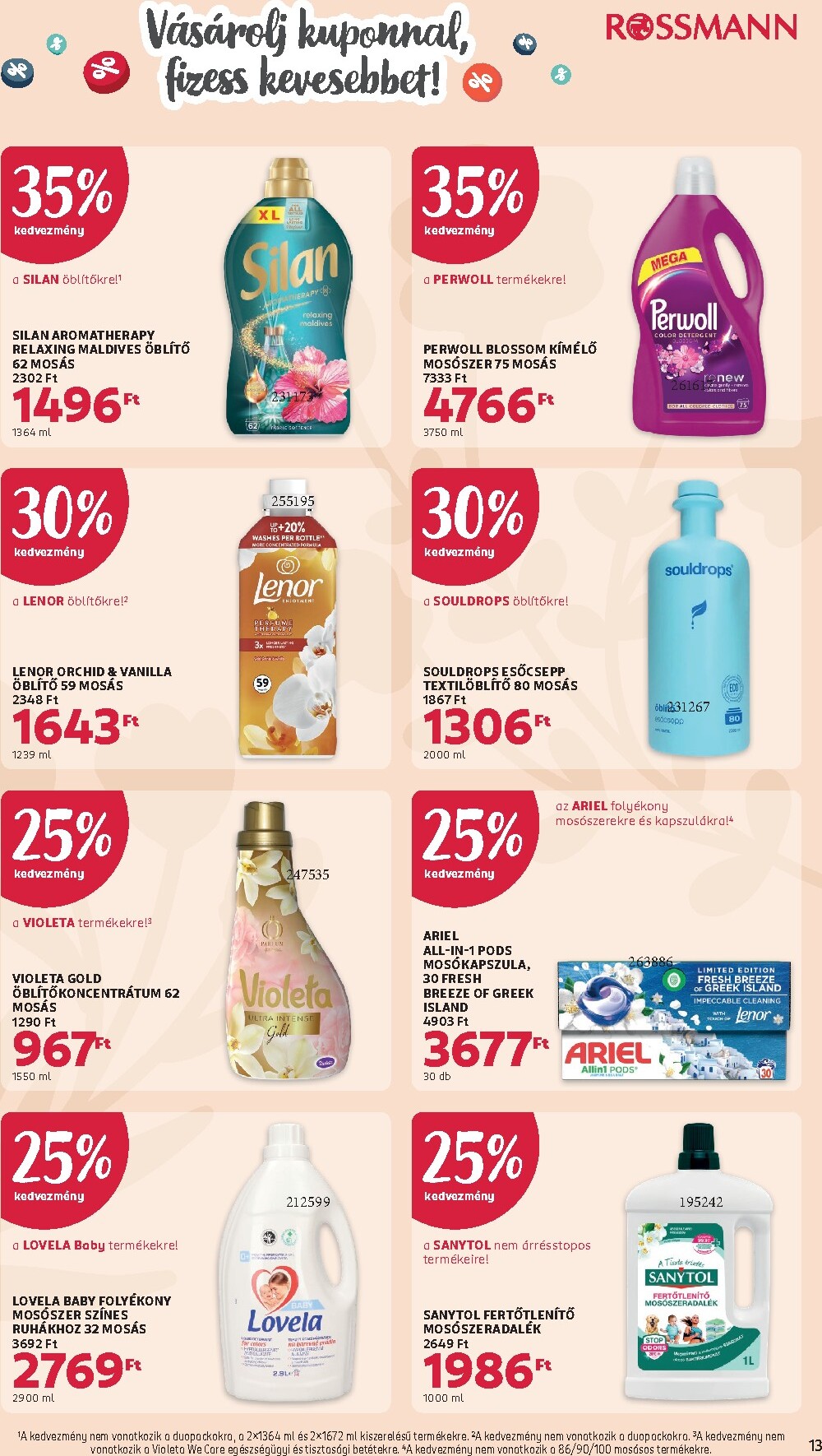 rossmann - Aktuális Rossmann - Glamour-napok 2 szórólap érvényes hétfőtől 2026.04.13.-től vasárnaptól 2026.04.19.-ig - page: 13