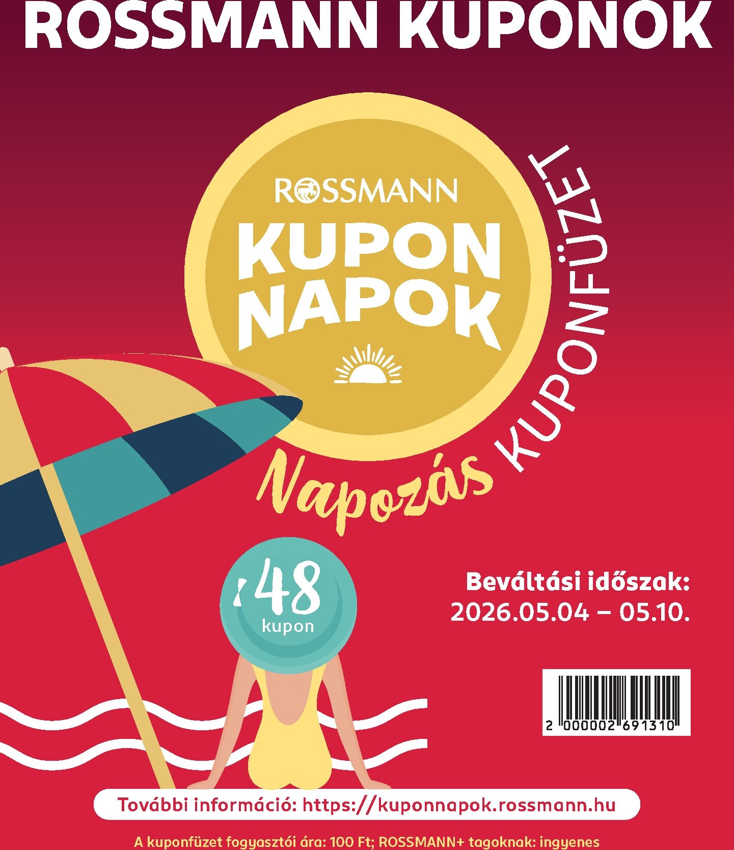 rossmann - Rossmann - Kupon Napok hirdetmény a következő hétre hétfőtől 2026.05.04.-tól vasárnaptól 2026.05.10.-ig - page: 1