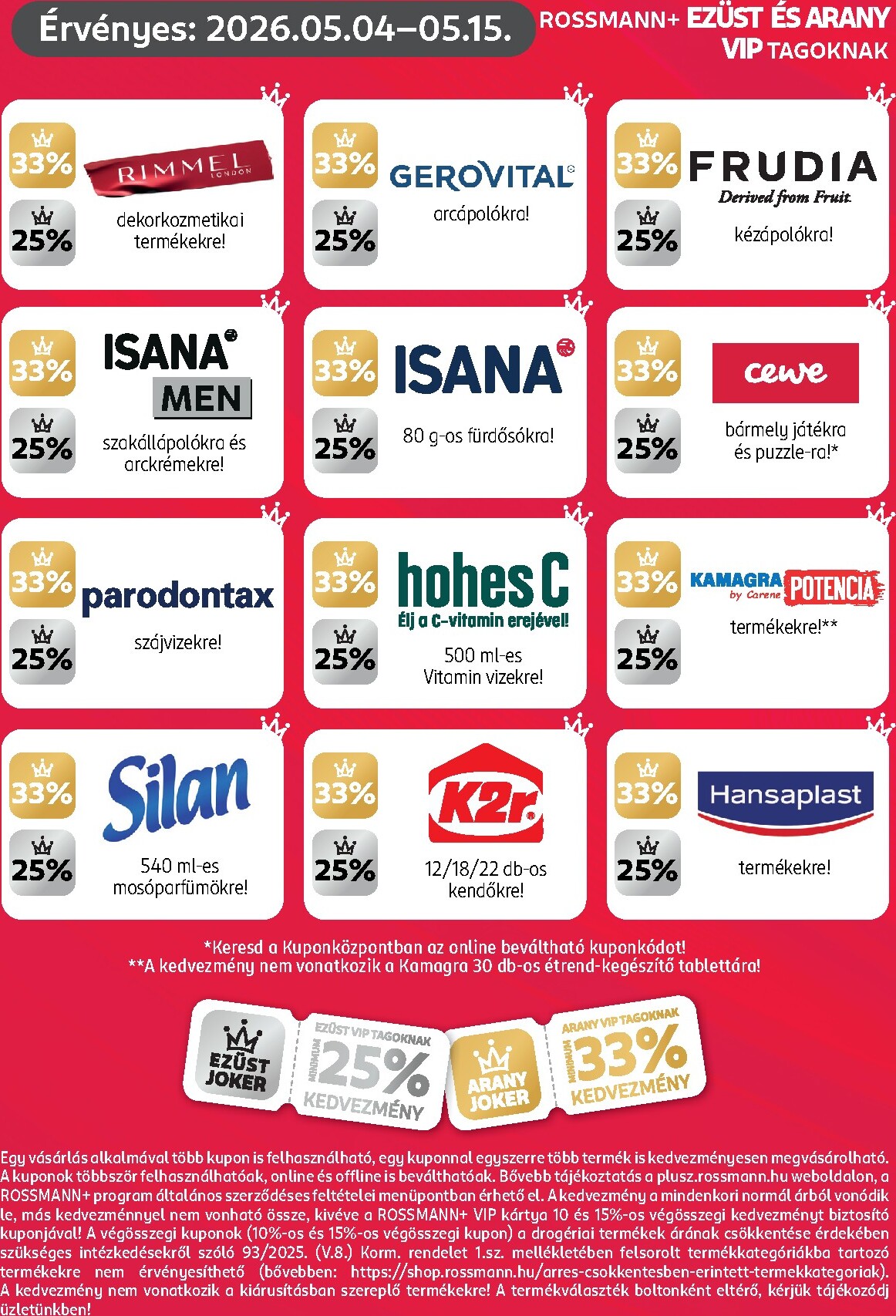 rossmann - Rossmann - Kuponjaid hirdetmény a következő hétre hétfőtől 2026.05.04.-tól péntektől 2026.05.15.-ig - page: 3