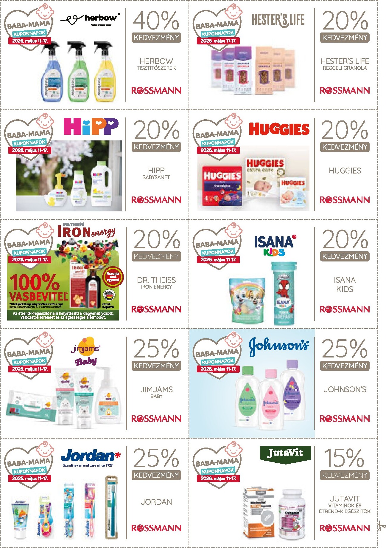 rossmann - Rossmann - Kupon magazin hirdetmény a következő hétre hétfőtől 2026.05.11.-tól vasárnaptól 2026.05.17.-ig - page: 16