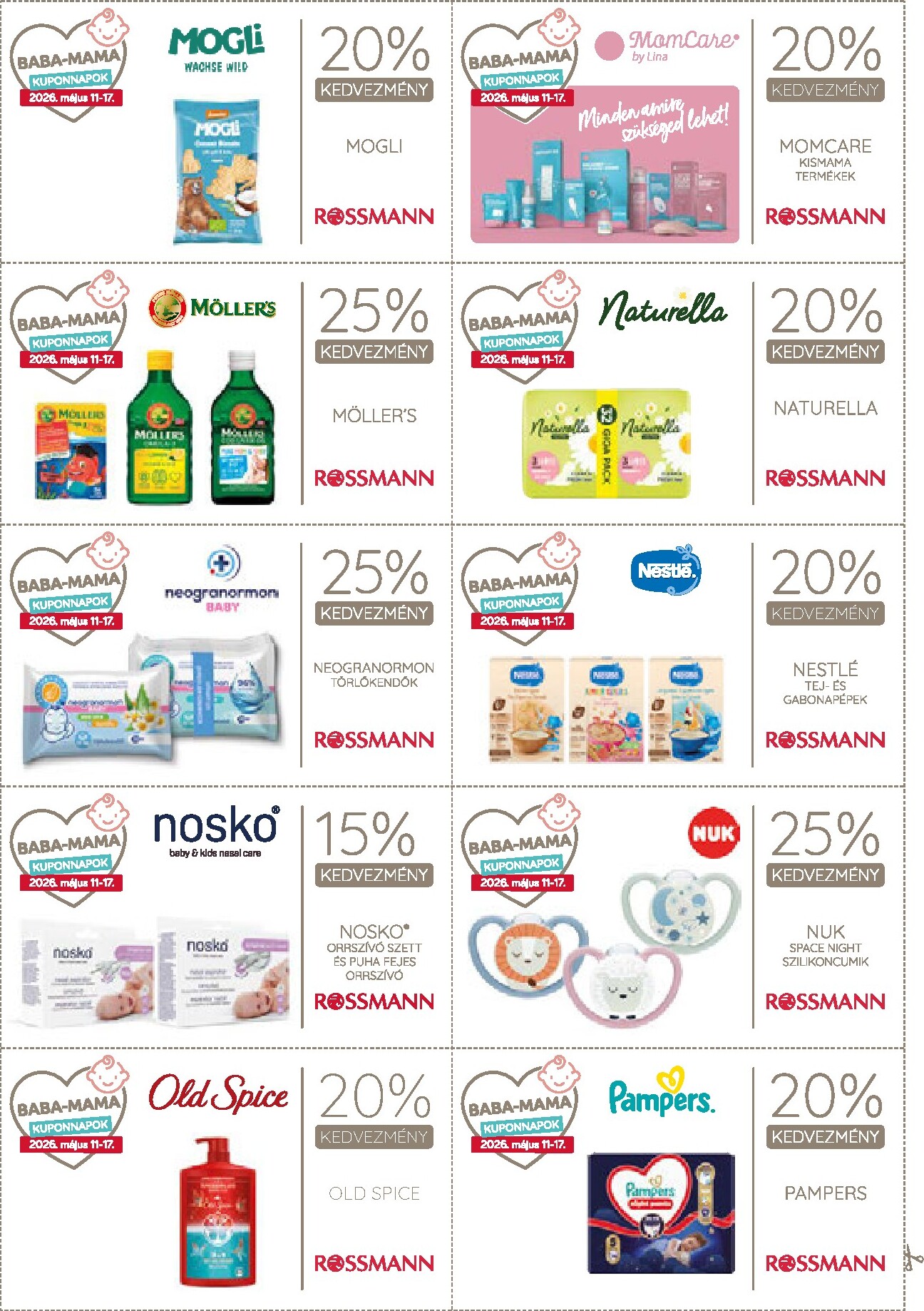 rossmann - Rossmann - Kupon magazin hirdetmény a következő hétre hétfőtől 2026.05.11.-tól vasárnaptól 2026.05.17.-ig - page: 18