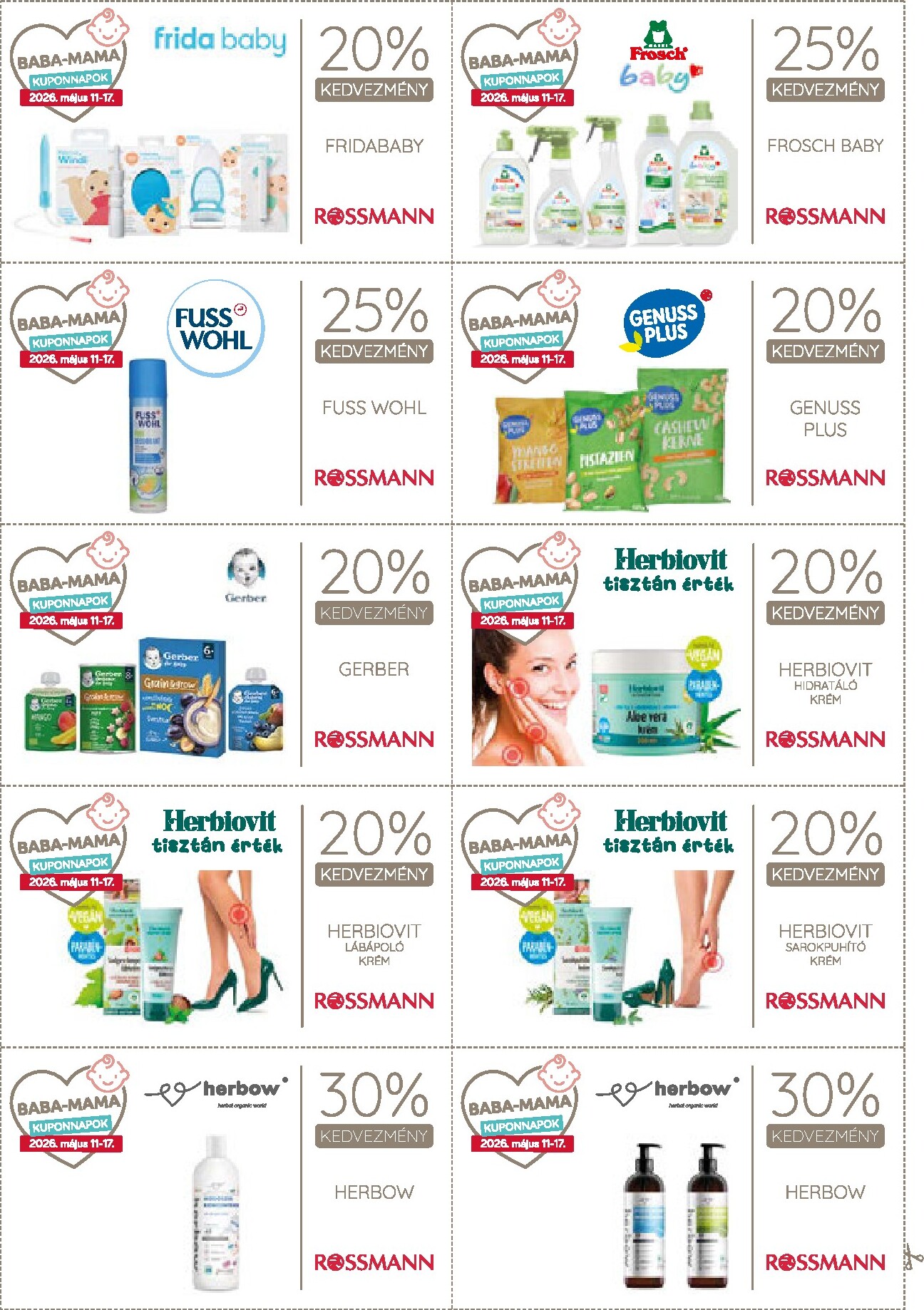 rossmann - Rossmann - Kupon magazin hirdetmény a következő hétre hétfőtől 2026.05.11.-tól vasárnaptól 2026.05.17.-ig - page: 12