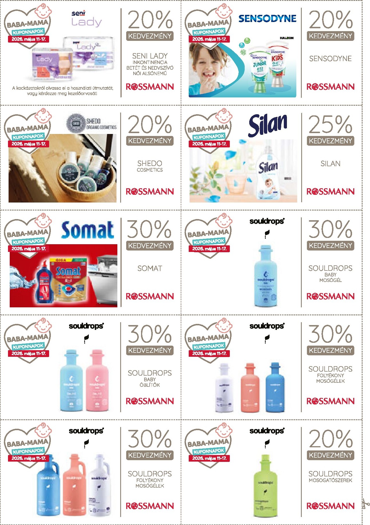 rossmann - Rossmann - Kupon magazin hirdetmény a következő hétre hétfőtől 2026.05.11.-tól vasárnaptól 2026.05.17.-ig - page: 24