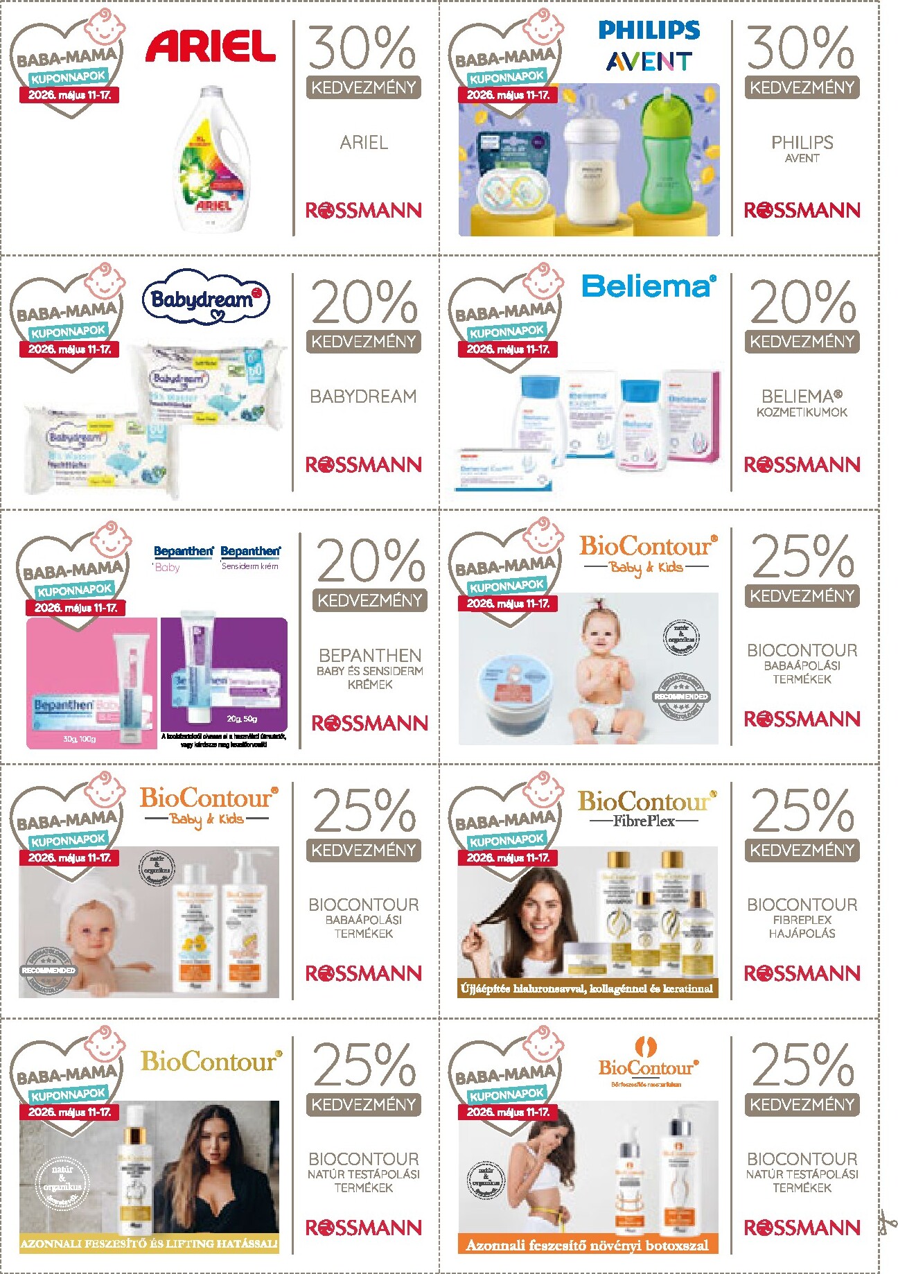 rossmann - Rossmann - Kupon magazin hirdetmény a következő hétre hétfőtől 2026.05.11.-tól vasárnaptól 2026.05.17.-ig - page: 8