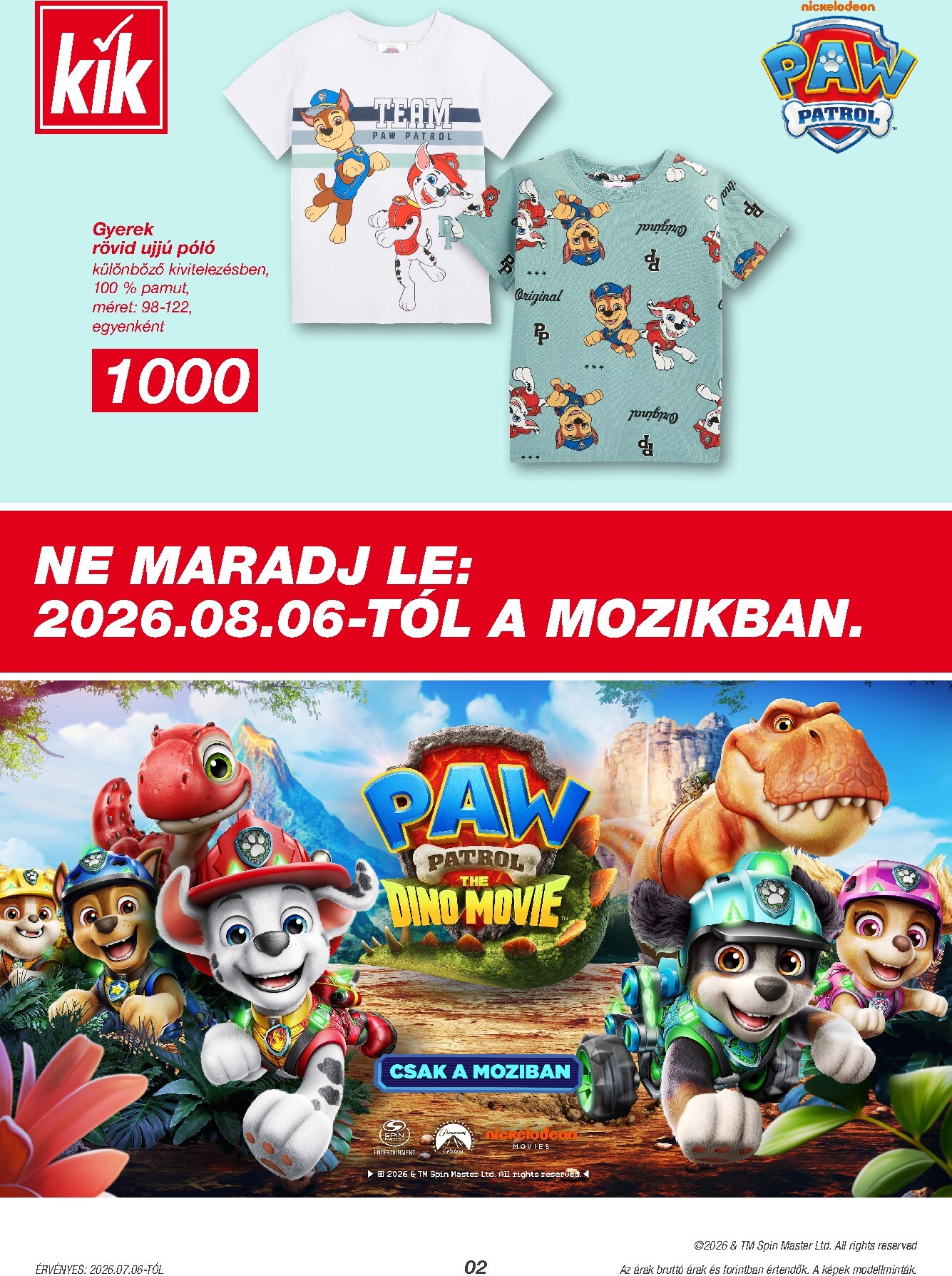 kik - KiK hirdetmény a következő hétre hétfőtől 2026.07.06.-tól vasárnaptól 2026.08.02.-ig - page: 2