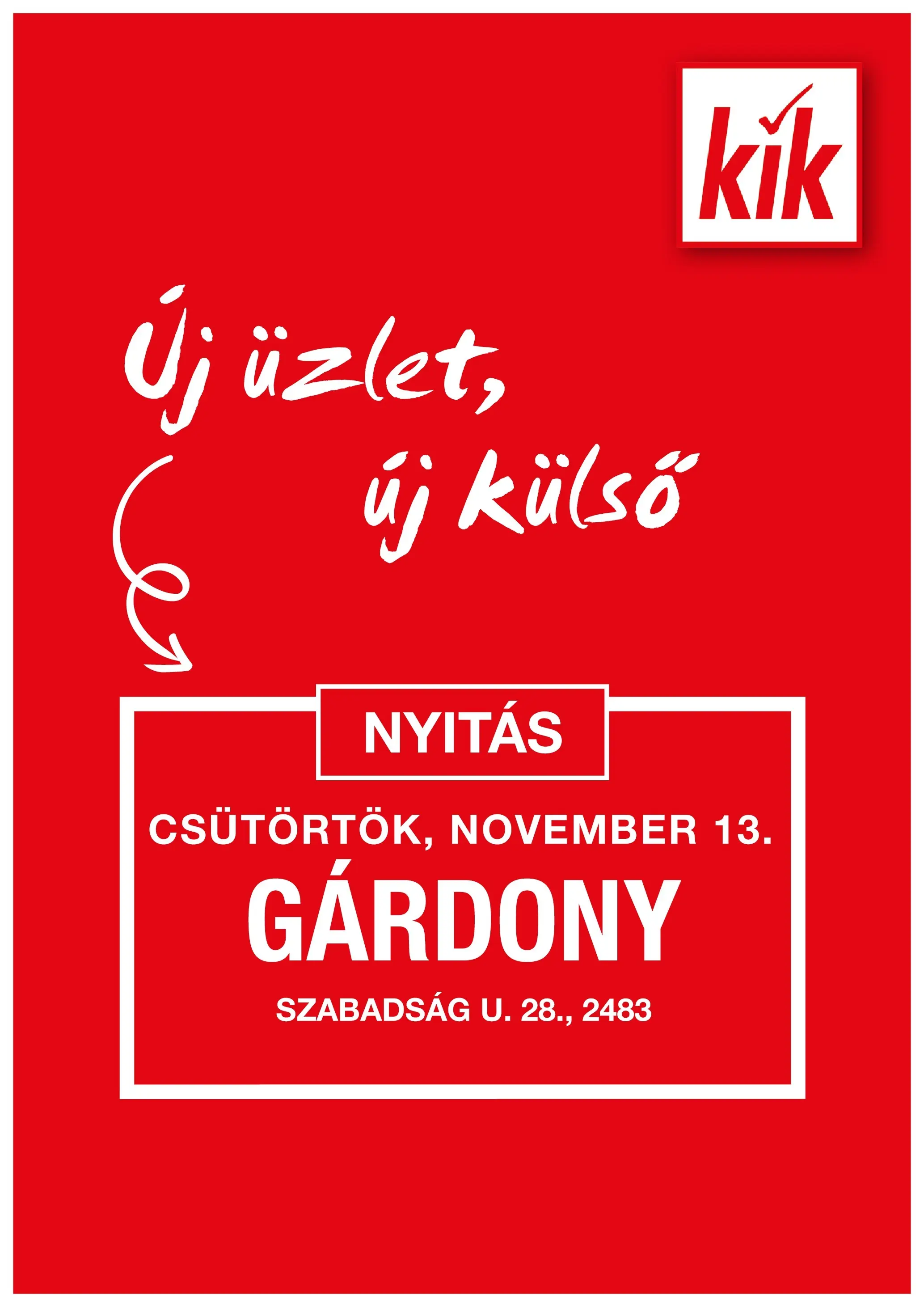 kik - KiK - Gárdony akciós újság, érvényes 11.11. - 11.16.