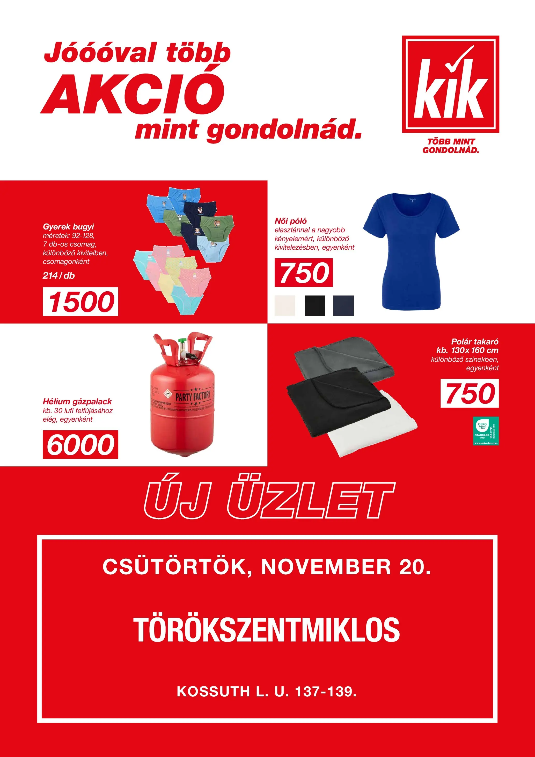 kik - KiK - Újság akciós újság, érvényes 11.19. - 11.20. - page: 1