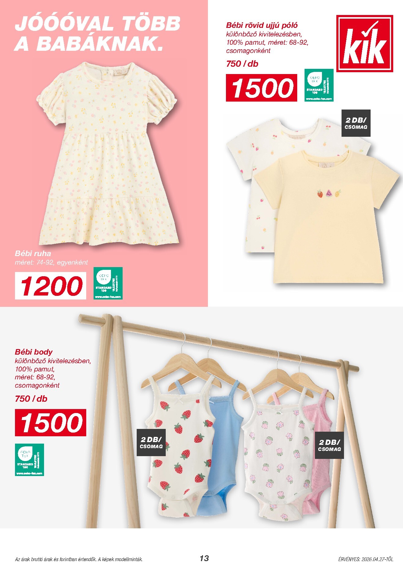 kik - KiK hirdetmény a következő hétre hétfőtől 2026.04.27.-tól vasárnaptól 2026.05.24.-ig - page: 13
