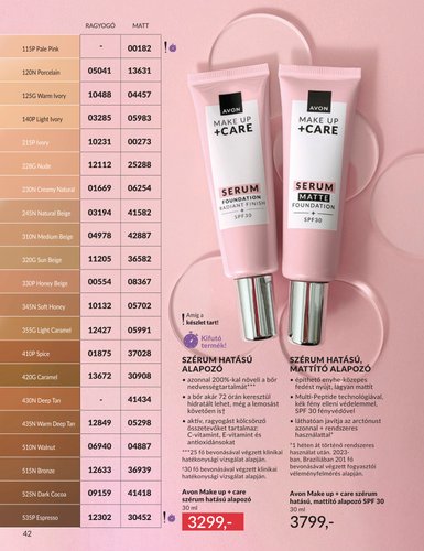 avon - Aktuális Avon szórólap érvényes hétfőtől 2026.06.01.-től keddtől 2026.06.30.-ig - page: 42