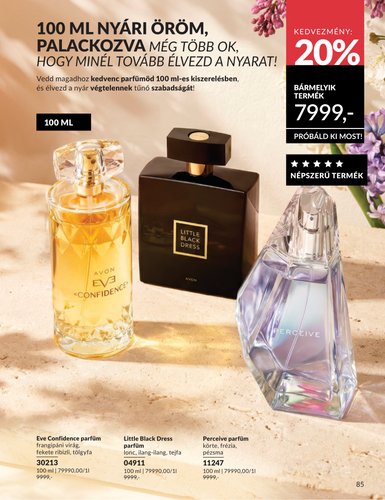 avon - Aktuális Avon szórólap érvényes hétfőtől 2026.06.01.-től keddtől 2026.06.30.-ig - page: 85