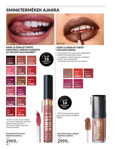 avon - Aktuális Avon szórólap érvényes hétfőtől 2026.06.01.-től keddtől 2026.06.30.-ig - page: 62
