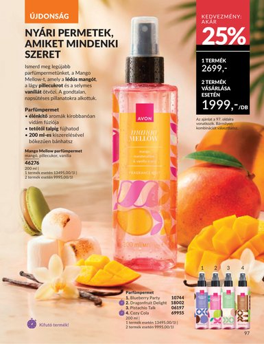 avon - Aktuális Avon szórólap érvényes hétfőtől 2026.06.01.-től keddtől 2026.06.30.-ig - page: 97