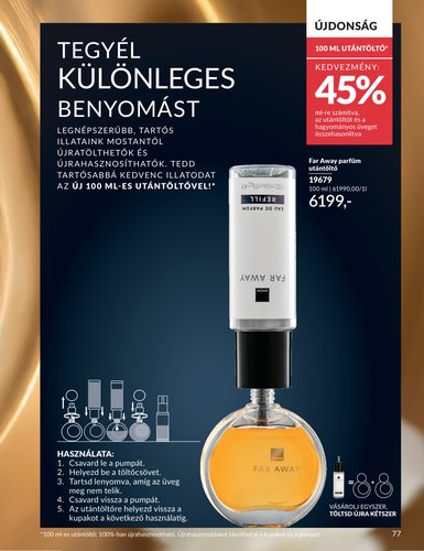 avon - Aktuális Avon szórólap érvényes hétfőtől 2026.06.01.-től keddtől 2026.06.30.-ig - page: 77