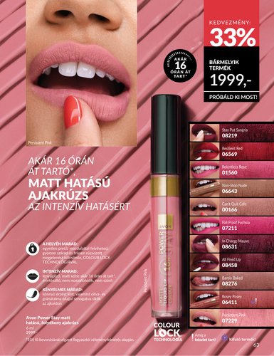 avon - Aktuális Avon szórólap érvényes hétfőtől 2026.06.01.-től keddtől 2026.06.30.-ig - page: 63