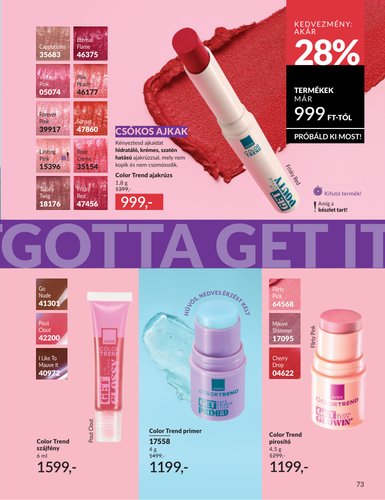 avon - Aktuális Avon szórólap érvényes hétfőtől 2026.06.01.-től keddtől 2026.06.30.-ig - page: 73