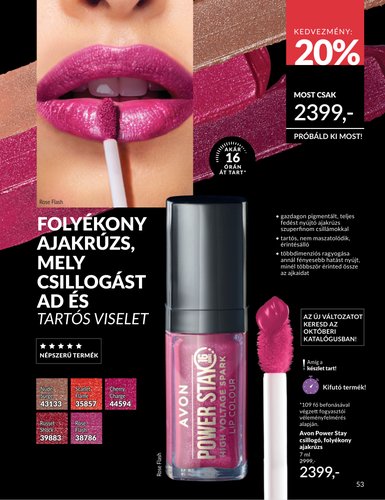 avon - Aktuális Avon szórólap érvényes szombattól 2026.08.01.-től hétfőtől 2026.08.31.-ig - page: 53