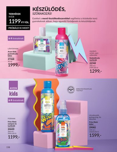 avon - Aktuális Avon szórólap érvényes szombattól 2026.08.01.-től hétfőtől 2026.08.31.-ig - page: 156