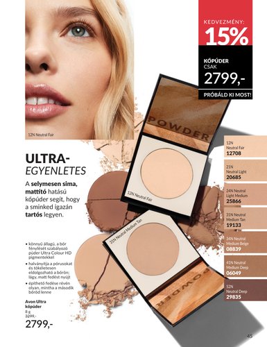 avon - Aktuális Avon szórólap érvényes szombattól 2026.08.01.-től hétfőtől 2026.08.31.-ig - page: 45
