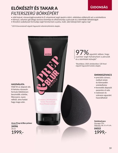 avon - Aktuális Avon szórólap érvényes keddtől 2026.09.01.-től szerdától 2026.09.30.-ig - page: 59