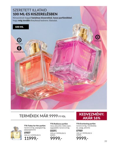 avon - Aktuális Avon szórólap érvényes keddtől 2026.09.01.-től szerdától 2026.09.30.-ig - page: 77