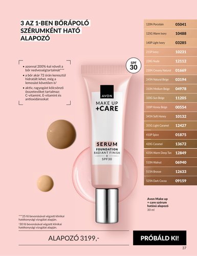 avon - Aktuális Avon szórólap érvényes keddtől 2026.09.01.-től szerdától 2026.09.30.-ig - page: 37