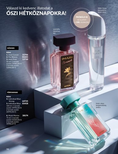 avon - Aktuális Avon szórólap érvényes keddtől 2026.09.01.-től szerdától 2026.09.30.-ig - page: 98
