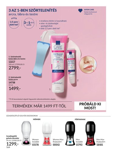 avon - Aktuális Avon szórólap érvényes keddtől 2026.09.01.-től szerdától 2026.09.30.-ig - page: 164