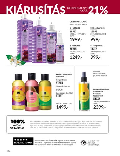 avon - Aktuális Avon szórólap érvényes keddtől 2026.09.01.-től szerdától 2026.09.30.-ig - page: 154
