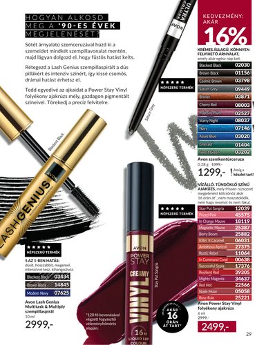 avon - Aktuális Avon szórólap érvényes keddtől 2026.09.01.-től szerdától 2026.09.30.-ig - page: 29