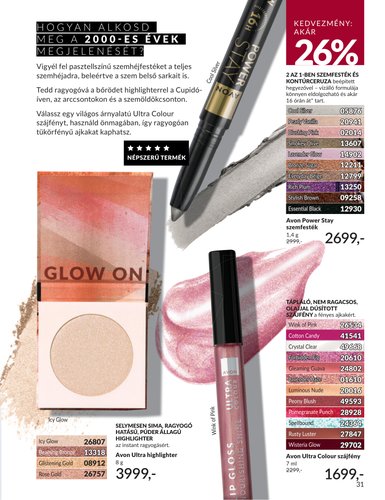 avon - Aktuális Avon szórólap érvényes keddtől 2026.09.01.-től szerdától 2026.09.30.-ig - page: 31
