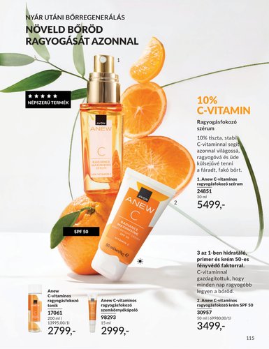 avon - Aktuális Avon szórólap érvényes keddtől 2026.09.01.-től szerdától 2026.09.30.-ig - page: 115