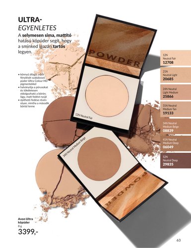 avon - Aktuális Avon szórólap érvényes keddtől 2026.09.01.-től szerdától 2026.09.30.-ig - page: 63