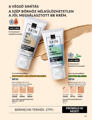 avon - Aktuális Avon szórólap érvényes keddtől 2026.09.01.-től szerdától 2026.09.30.-ig - page: 131