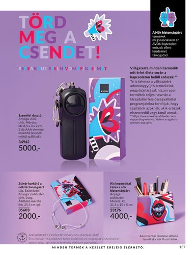 avon - Aktuális Avon szórólap érvényes keddtől 2026.09.01.-től szerdától 2026.09.30.-ig - page: 137