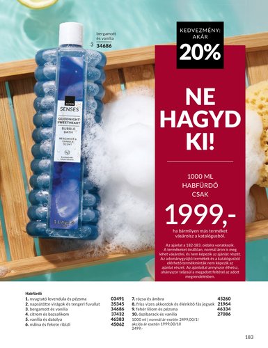avon - Aktuális Avon szórólap érvényes keddtől 2026.09.01.-től szerdától 2026.09.30.-ig - page: 183